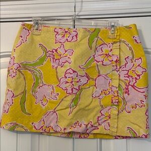Lilly Pulitzer Yellow and Pink Skirt